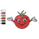 Happy Tomato Embroidery Design